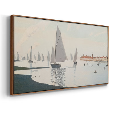 Série nautique - CXCVI - Toile tendue avec châssis encadré - Prêt à être accroché