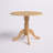 Maner 36 " Extendable Rubberwood Round Unfinished Solid Wood Top with Solid Wood Base Dining Table