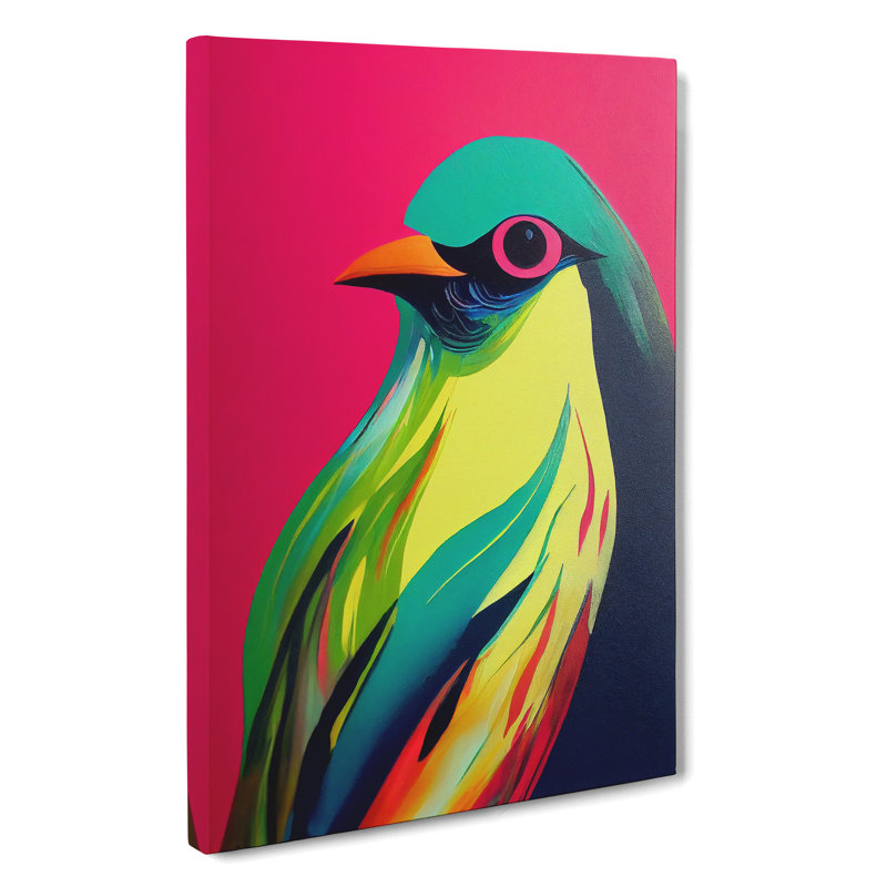 Bird Painting - Wrapped Canvas, 60cm H x 40cm W x 3cm D