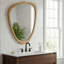Miroir décoratif 24 "x 36" en bois massif irrégulier, pour chambre à coucher, salle de bain, salon, entrée-1756071303-1756071302