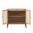 Set of 2 Rolland A Console Table Side Table with Rattan Door