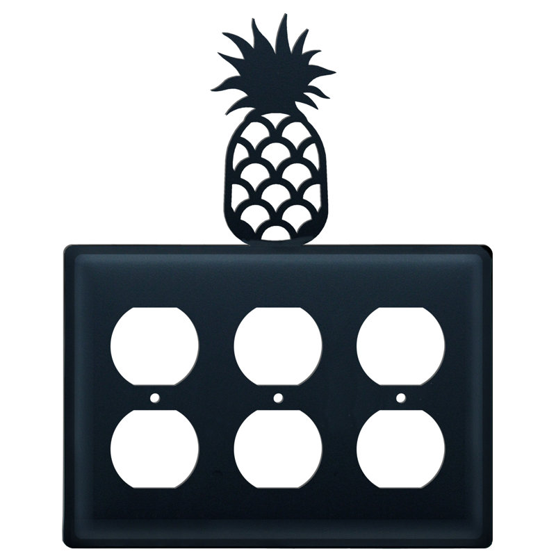Pineapple 3-Gang Duplex Outlet Wall Plate