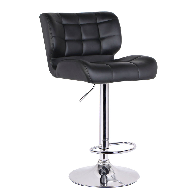 Tabouret de bar pivotant Blanchette, Noir