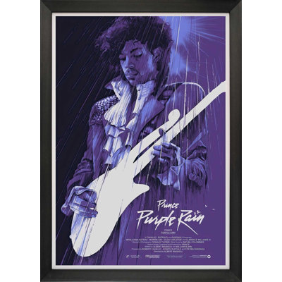 Prince In Purple Rain - Framed Classic Movie Reprint (33.5" by 23.5")