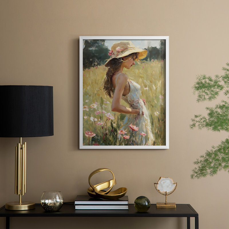 Reproduction encadrée WOMEN Series CCLxxxi - bois massif, H 21 po x l 17 po, Blanc