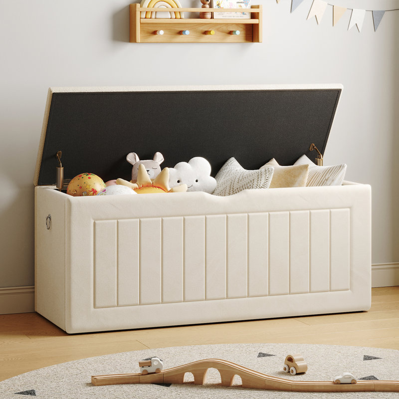 Storage Bench Blanket Chest, Beige