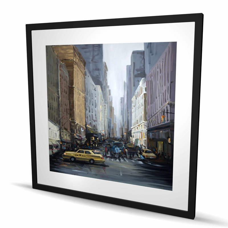 «In the City - Industrial Living», reproduction encadrée, H 36 po x l 36 po, Noir