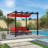 Purple Leaf Aluminium Pergola With Canopy-80546451-96845815