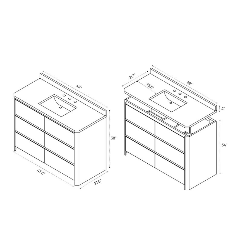 Dalton Vanity, 48" W