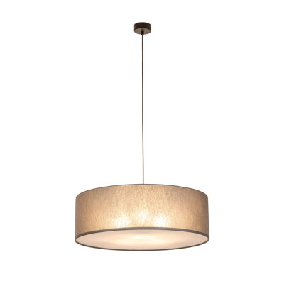 Wherry 3 - Light Stainless Steel Drum Pendant