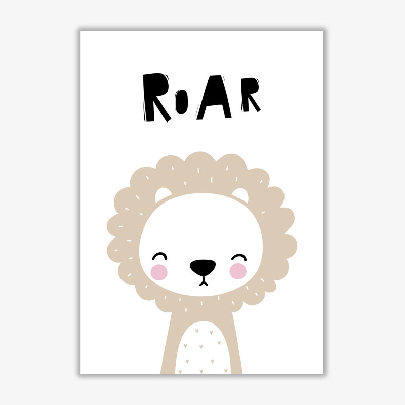 Lion Roar - Print, No Frame, 30 cm H x 21 cm W x 1 cm D