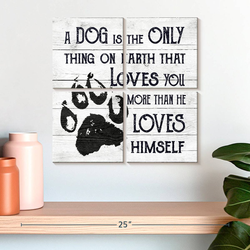 Amour inconditionnel de Tergel Dog, H 18 po x l 18 po