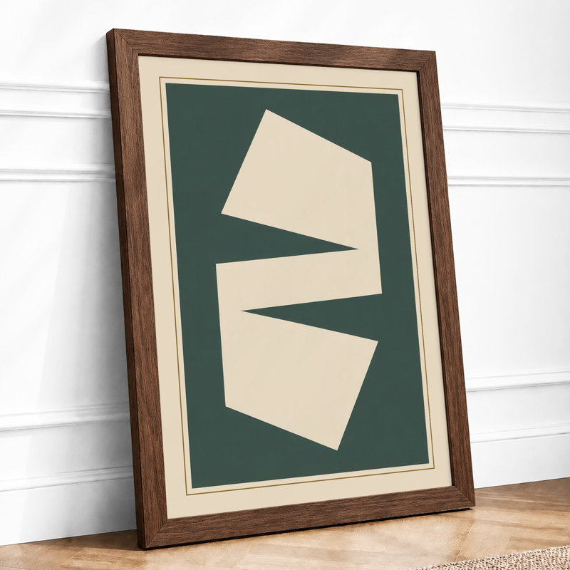 Angular Planes Geometric - Print, Walnut, A3 - 42.0 x 29.7 cm