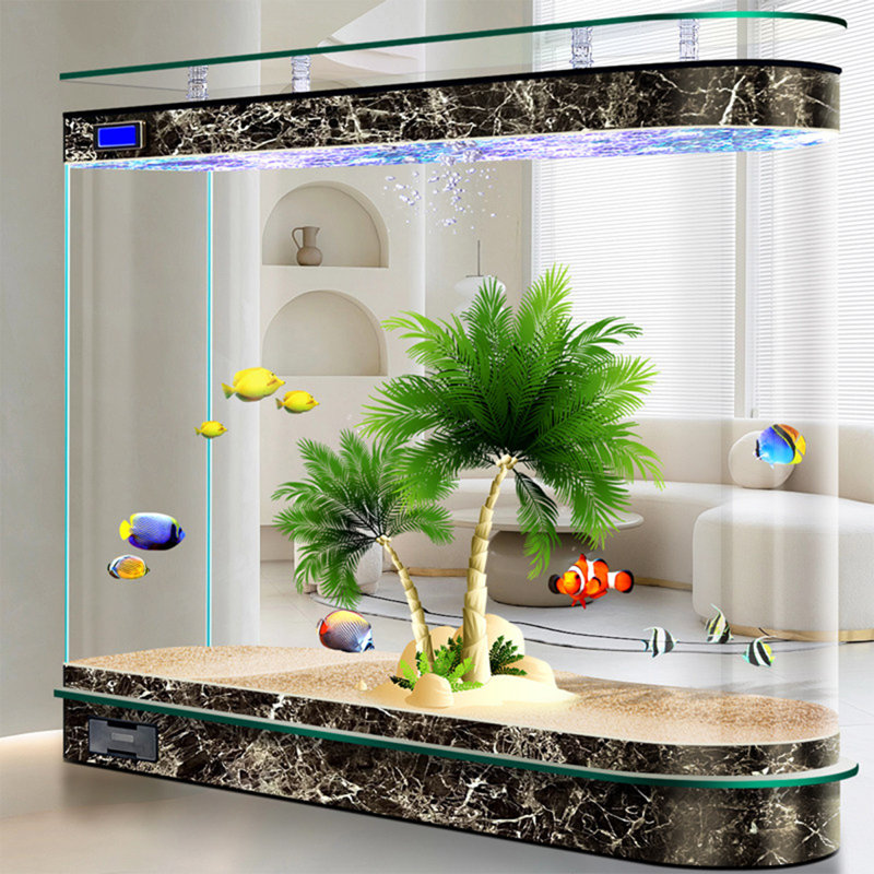 Réservoir d'aquarium moderne en bois manufacturé 135-142 gallons Eco, Couleur de l'image