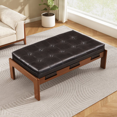 Izaic 48.4" Rectangle Tufted Upholstered Cocktail Ottoman