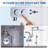 10 Inch All Metal Rainfall Shower Head With Handheld Combo, High Pressure Dual Rain Shower Head Spray, Push Button Switches, Adjustable Extension Arm, Polished Chrome