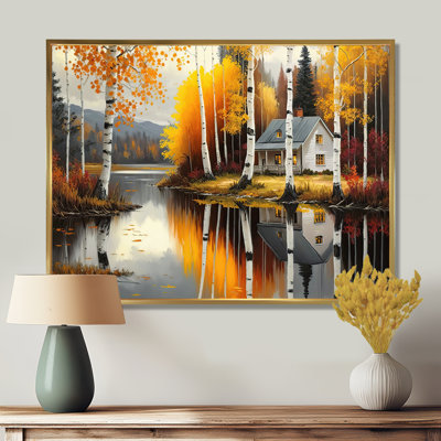 «Cabin by the Lake in Summer IV», reproduction sur toile