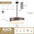 21.56" Modern 5-Light Dimmable Drum Chandelier-1367245195