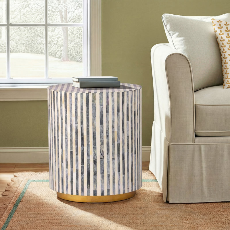 Demson End Table, Gray