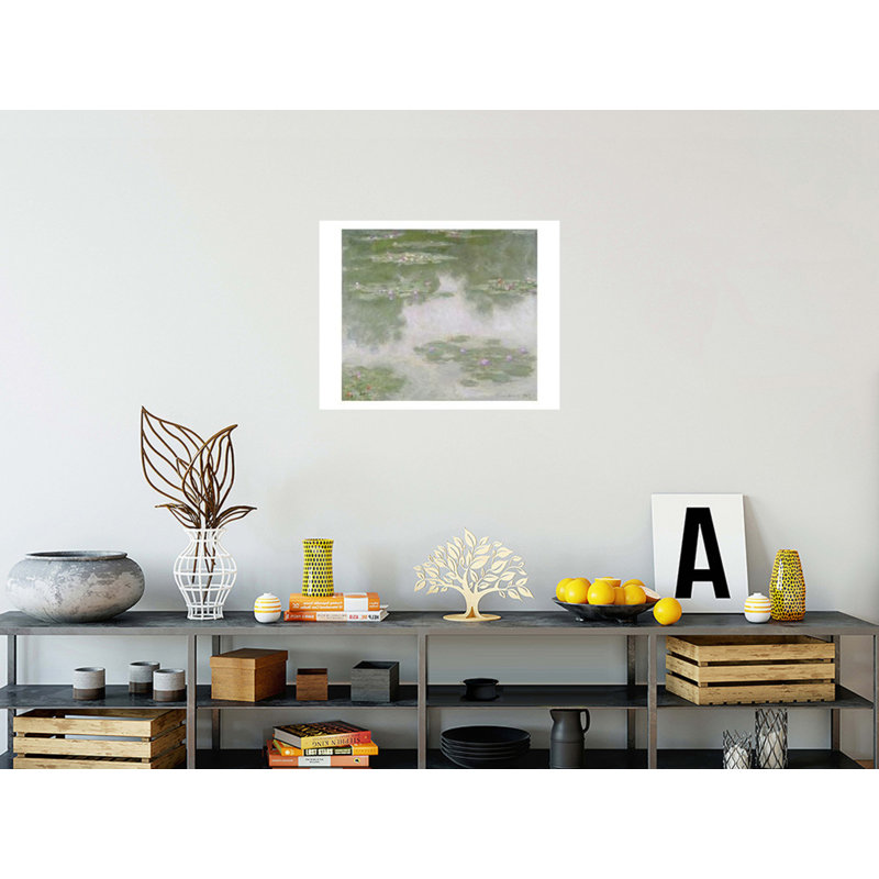 «Nympheas Water Landscape» par Claude Monet - Estampe numérique, H 22 po x l 28 po