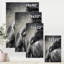 Portrait d'un cheval noir - peinture sur toile-59843245-59843250