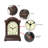 Classic Grandfather Plastic Tabletop Clock 9 Inches-98209633
