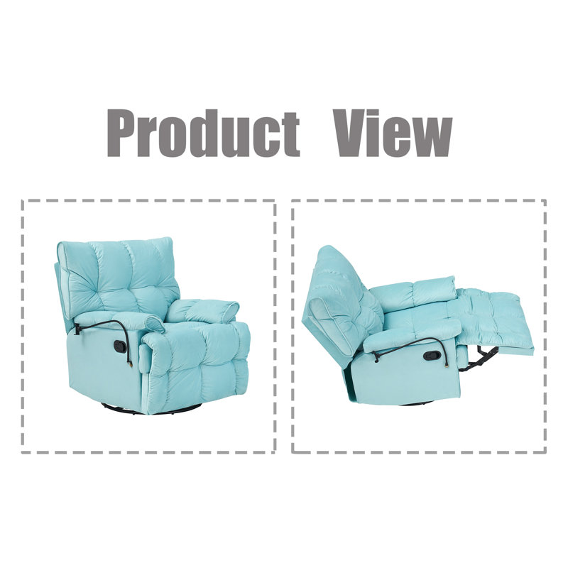 Single Sofa Chair, Cyan Velvet
