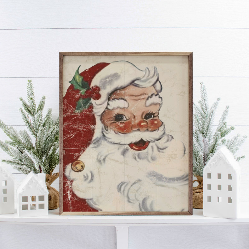 Rosy Cheeks Santa, 10" H x 8" W x 1" D
