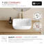 STYLISH Contempo 19"L White Rectangular Vessel Sink