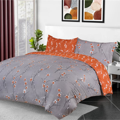 Microfiber Duvet Cover Set with Pillowcases Included