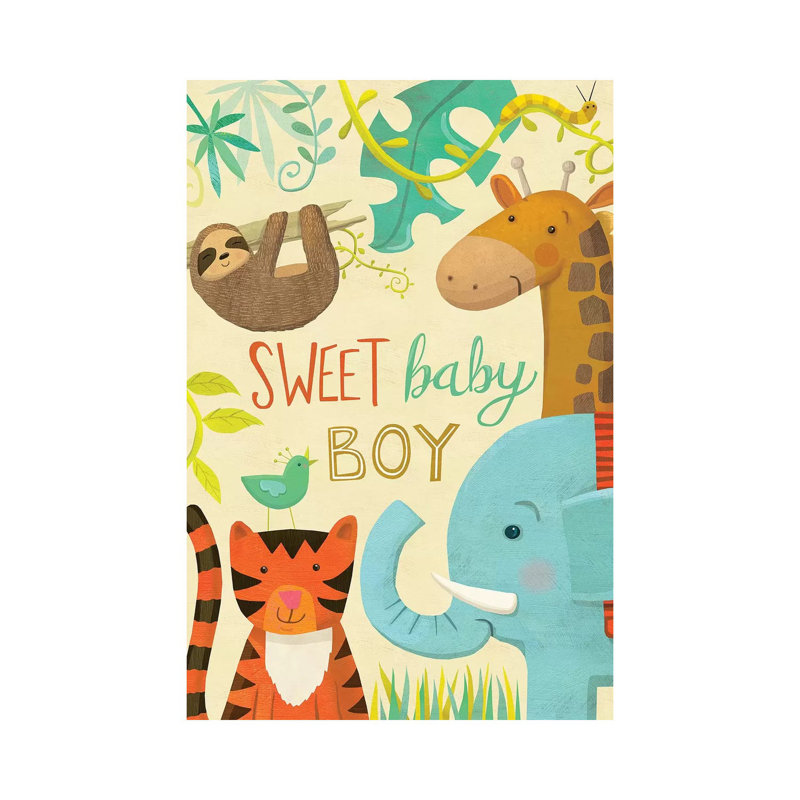 Jungle Baby III by Laura Watson - Wrapped Canvas Gallery-Wrapped Canvas Giclée, 20.32 cm H x 30.48 cm W
