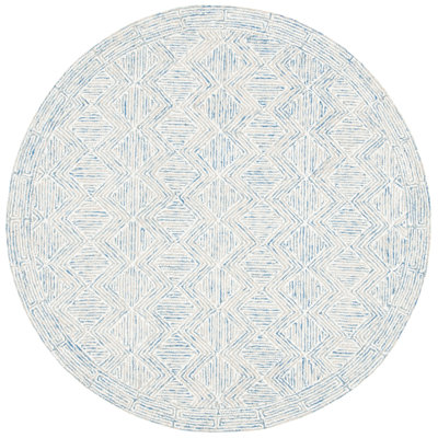 Cave Spring Hand Tufted Wool And Cotton With Latex Geometric Rug