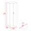 Armoire Glasgow, une armoire, deux tablettes