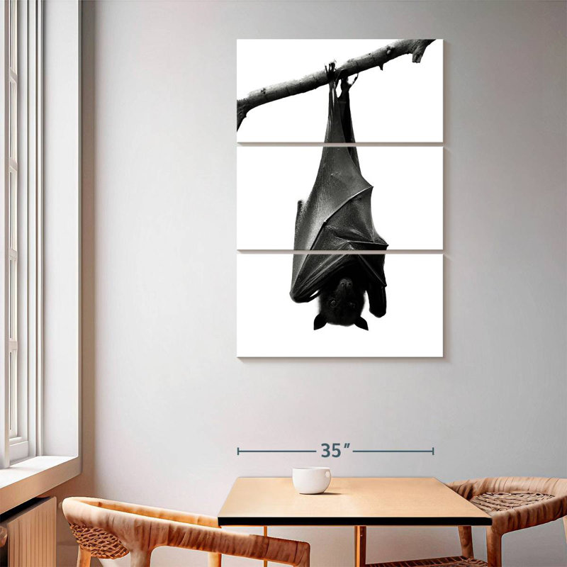Chauve-souris à l'envers monochrome Brampt