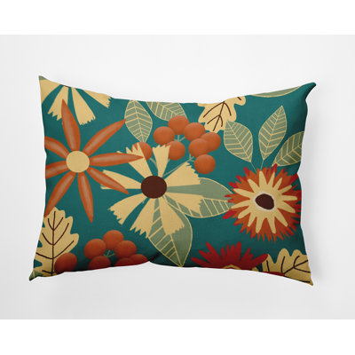 Fall Floral Accent Pillow