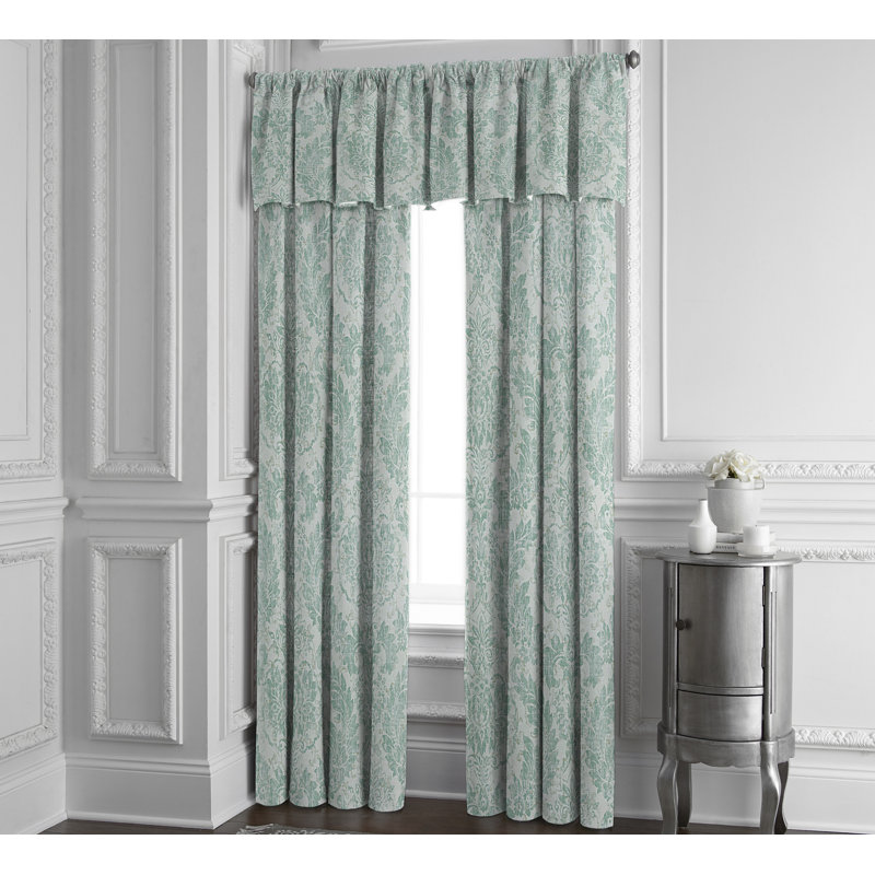 Panneau de rideau simple obscurcissant en lin avec passe-tringle Bella, Aigue-marine, l 50 po x L 144 po