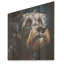 Portrait Schnauzer Sophistication - Art mural en bois sur bois de pin naturel-73716480