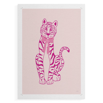 «Tiger Bow» - Impression sur toile seulement - NON-CADRE