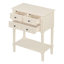 Console étroite, canapé mince avec trois tiroirs de rangement et tablette inférieure-1494695832