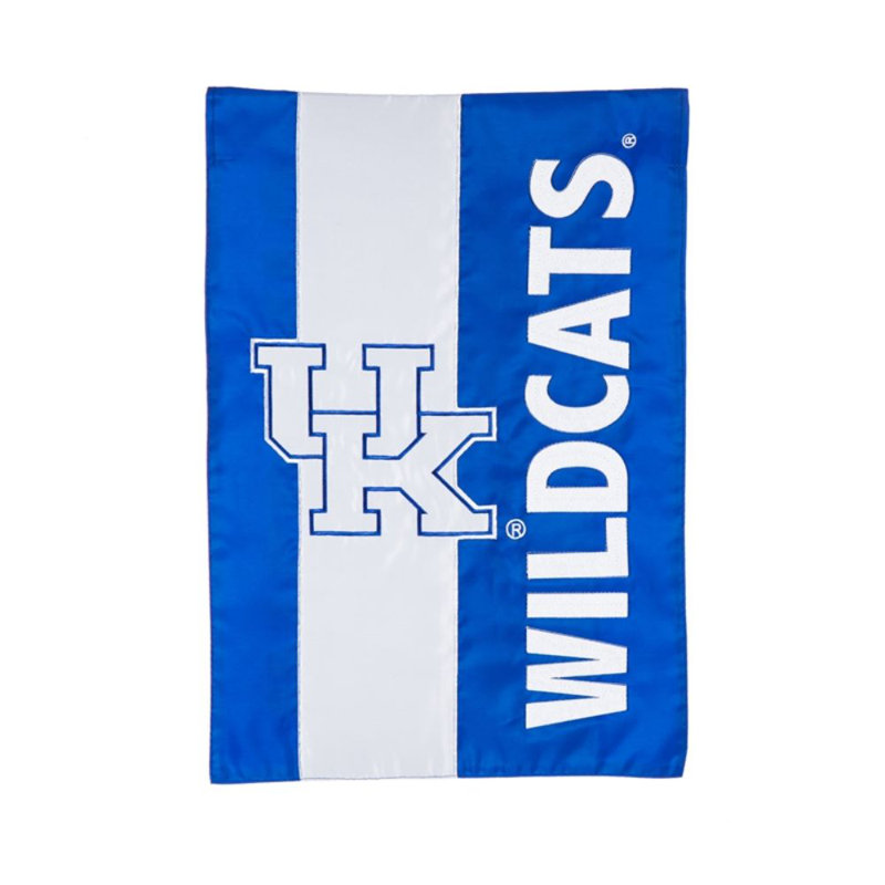 Drapeau de maison en polyester à 2 côtés NCAA 44 x 28 po, Université du Kentucky, H 18 po x l 12,5 po