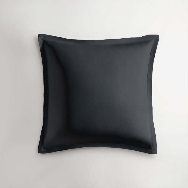 Standard Cotton Percale Euro Sham, Carbon