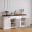 Buffet 63 "cannelé avec bar à café, 4 portes et 3 tiroirs - Buffet de cuisine pour la salle à manger, rangement dans l'entrée-795079970