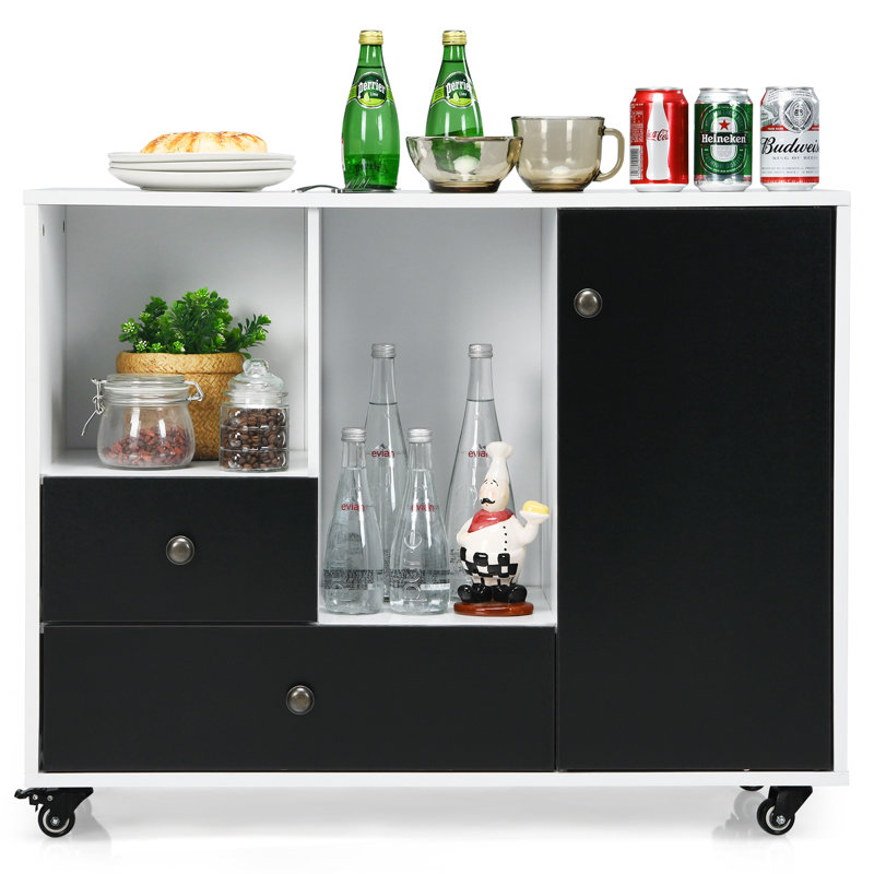 Krisi 90cm Wide 2 -Drawer Mobile File Cabinet