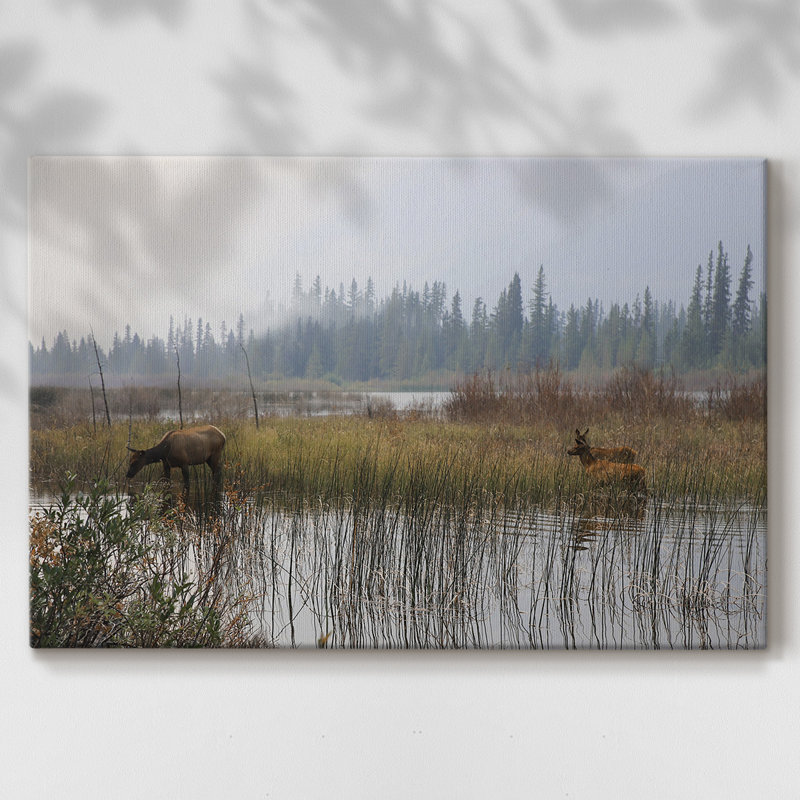 Out With The Twins-Gallery Wrapped Canvas, 12" H x 18" W