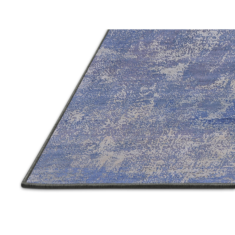 Tapis bleu / gris Bromide, Rectangle 7 pi x 9 pi