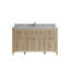 60'' Single Bathroom Vanity with Quartz Top-89872120