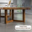 Table de salle à manger en bois massif avec pieds carrés Live Edge-1974679189