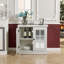Armoire de rangement 30,75 de large avec 2 tablettes réglables en acrylique-1291669505