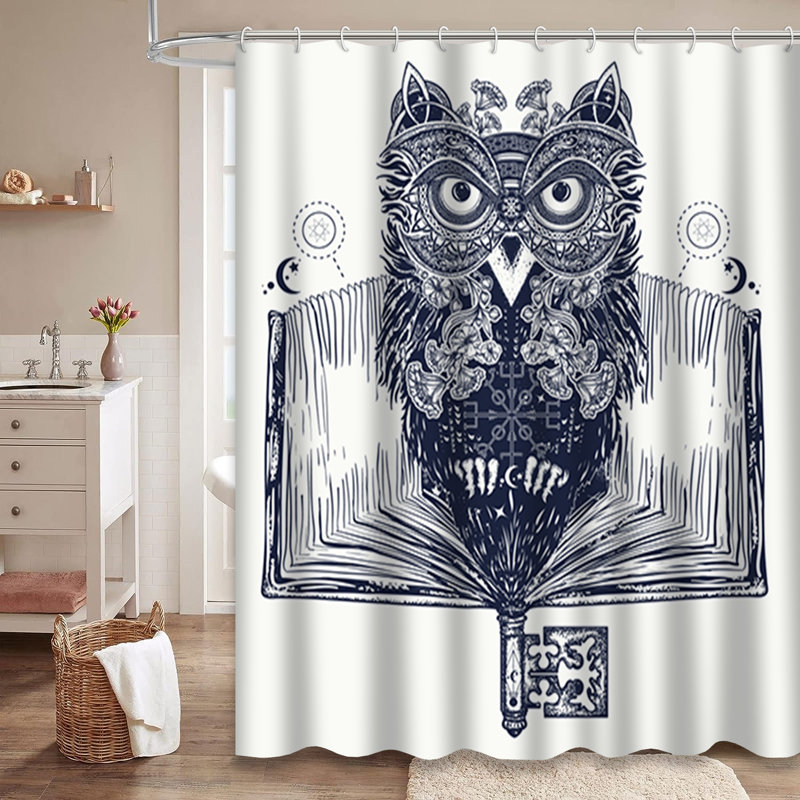 Rideau de douche Owl, L 72 po x l 78 po
