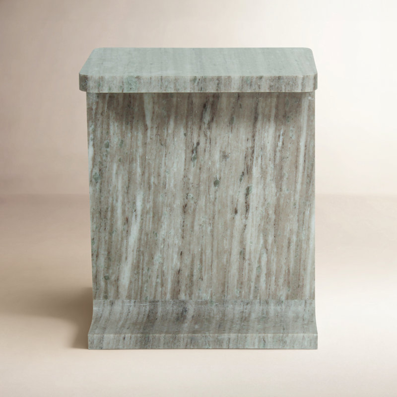 Rosanna Marble Top End Table, Gray